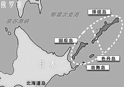 北方四岛位置