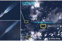 外媒:美军航母在中国南海半月礁附近海域活动(图)