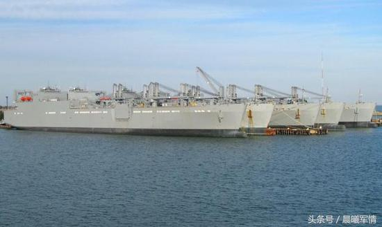 美军维持了庞大的军用运输船队