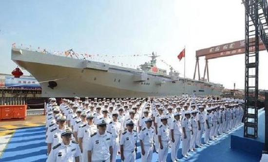 首艘075两栖攻击舰脚手架已拆除完毕 即将海试(图)_手机新浪网