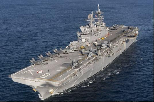 （075型的排水量与“黄蜂”级相当，略低于“美国”级）