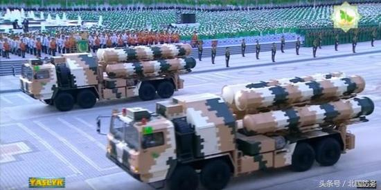 △土库曼斯坦装备的红旗-9/“飞龙”-2000/FD-2000远程防空系统