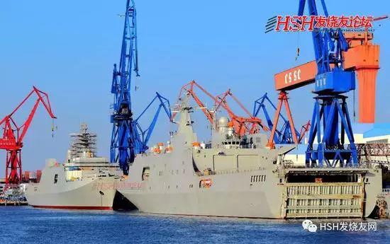 071型登陆舰的5号和6号舰。感谢图片发布者
