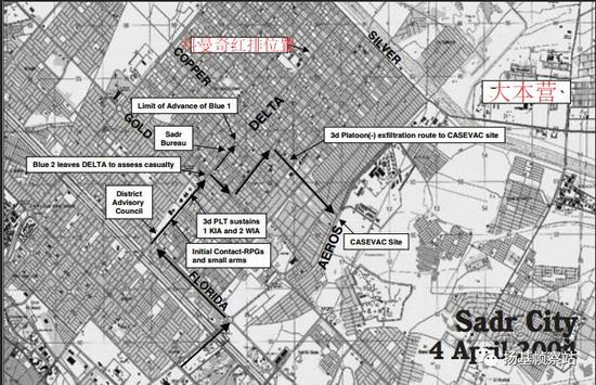 之前《装甲》杂志上披露的战场真实地理情况，并没有影片中描述的那么复杂