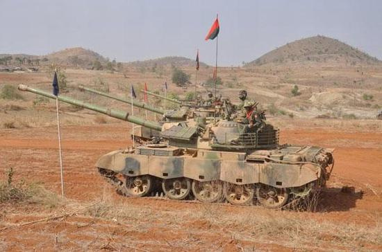 缅甸装备的59D主战坦克