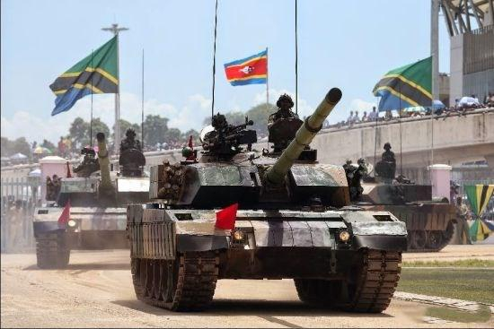 ▲坦桑尼亚装备的59G型坦克