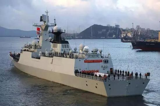 海上联合2017军演时中国海军驶入北欧海域