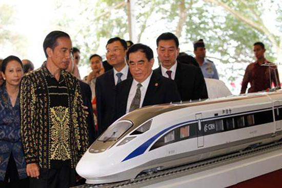 印尼方面与雅万高铁模型