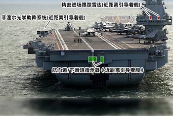 曝辽宁舰夜间起降设备