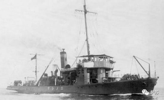 ▲ 圆岛号所在的测天级敷设艇，排水量仅有406吨，1917年建造