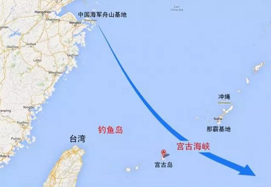宫古海峡已成为海军走向大洋的必经之路