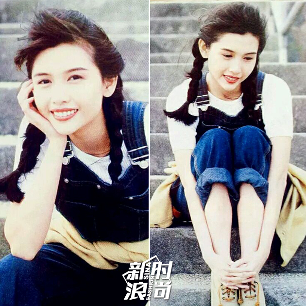 邱淑贞穿背带裤