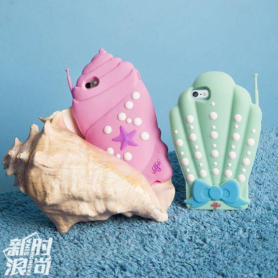 贝壳形状的手机壳