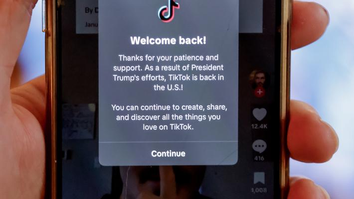 TikTok恢复在美服务