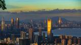 深圳：日落熔金扮靓城市建筑