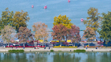 南京玄武湖公园色彩斑斓