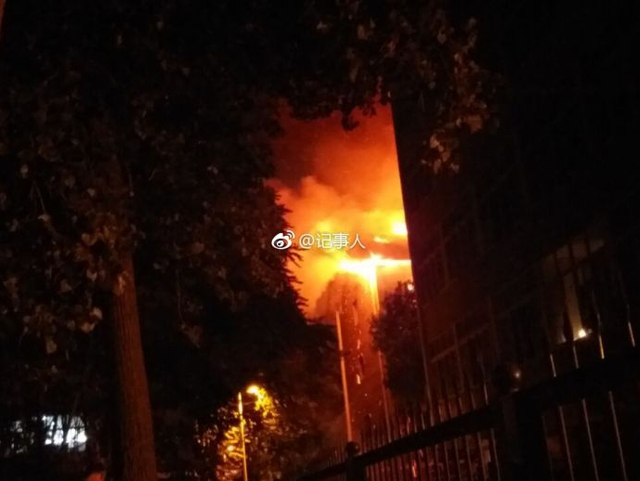天津中医药大学宿舍起火