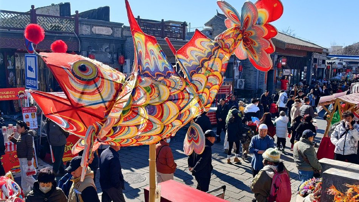 北京模式口大街年味浓