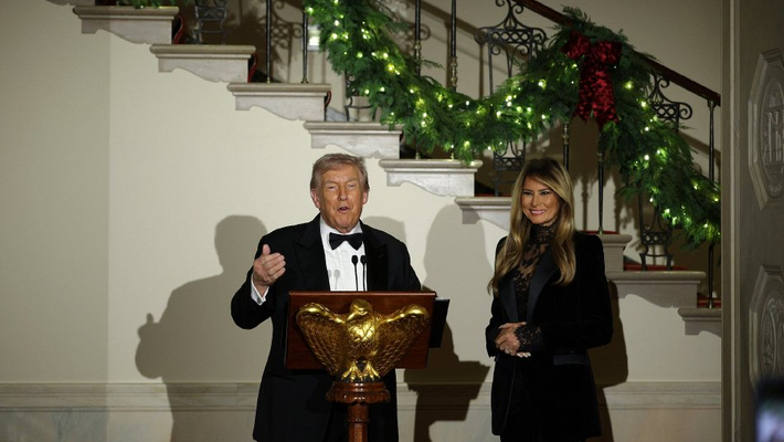 特朗普出席白宫国会舞会