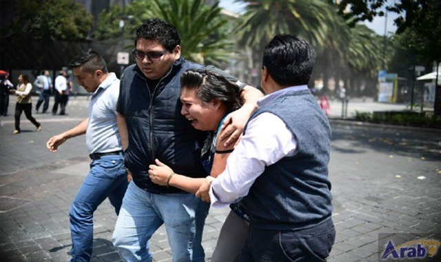 墨西哥发生7.1级地震 首都墨西哥城多处房屋倒塌