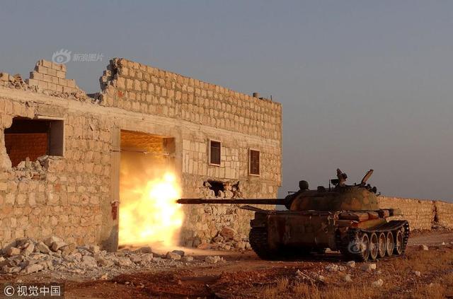 叙利亚打仗图片 炮火图片