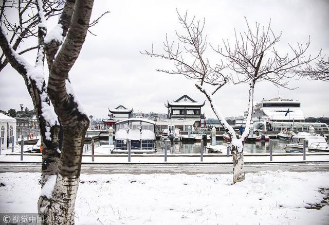 蘇州迎來春節後第一場大雪 航拍江南水鄉雪景如畫