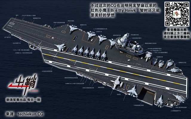 按图读谱尝珍品：从00X航母效果图看中国核航母规划