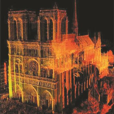 　由瓦萨学院建筑与艺术史副教授安德鲁·塔隆所采集的三维扫描数据细致记录了巴黎圣母院的内外全貌。（资料图片）