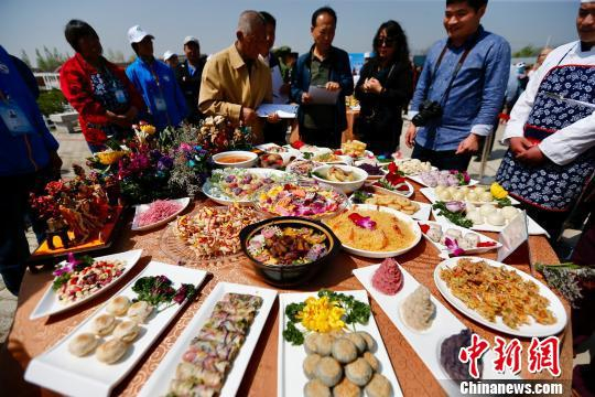 26日，2018年“世园花宴”美食节暨第六届妫州牡丹园文化节在京举行。　富田　摄