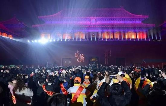 △&nbsp;故宫上元夜现场。