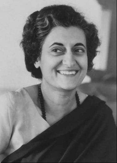  图为印度第一位女总理、尼赫鲁之女英迪拉·甘地。图源：澎湃新闻