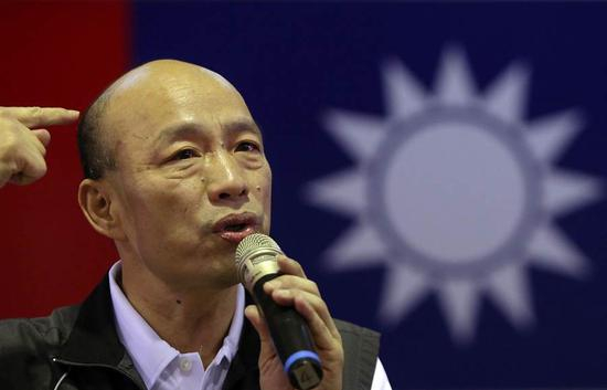  韩国瑜（图源：中时电子报）