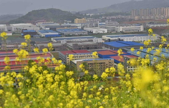 这是4月8日拍摄的川渝高竹新区。新华社记者 刘坤 摄