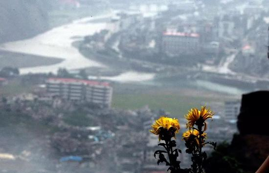 ▷5.12地震之后，北川县城搬到了新址