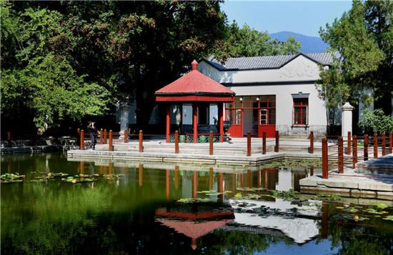 这是双清别墅一景（9月7日摄）。新华社发（任超 摄）