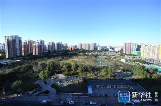 ↑这是俯拍的嘉囿城市休闲公园。