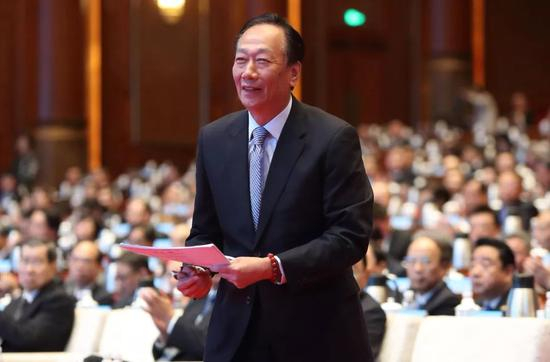 　郭台铭出席2017两岸企业家紫金山峰会开幕式&nbsp; 图/中国新闻图片网&nbsp;中新社记者 泱波 摄