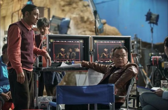 ·《红毯先生》中，宁浩（右）与刘德华（左）飙戏。