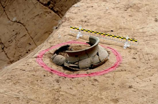 这是双槐树遗址的部分北斗九星遗迹（4月28日摄）。新华每日电讯记者 李安摄