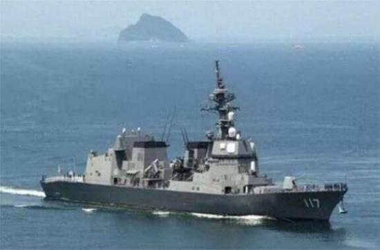 日本海上自卫队“凉月”号导弹驱逐舰 图:资料