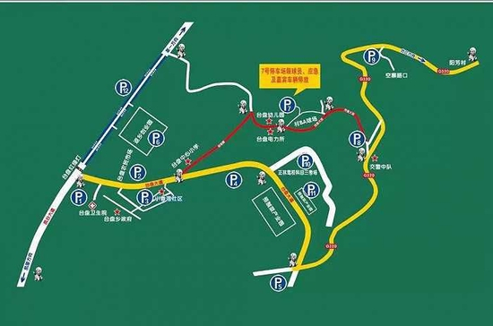 　台盘村交通规划示意图