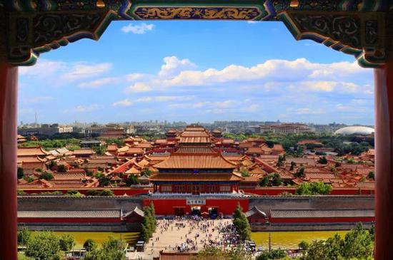  △俯瞰故宫全景/视觉中国
