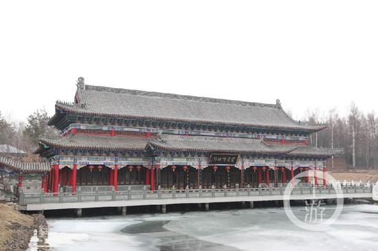 ▲曹园内仿明清时期建筑。摄影/上游新闻见习记者 张莹