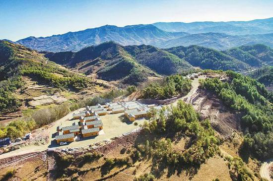 △2019年春节，三河村易地扶贫搬迁安置点焕然一新