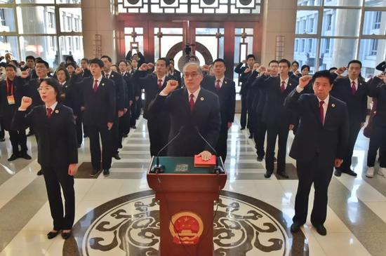 最高检检察长张军领誓