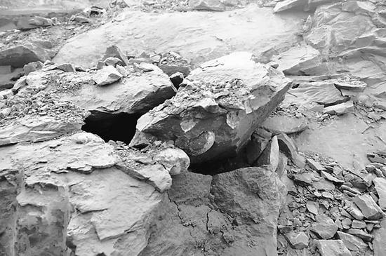 2020年6月，河源联新村发现恐龙蛋化石现场。