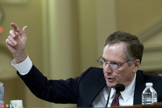 美国贸易代表莱特希泽（图源：东方IC）