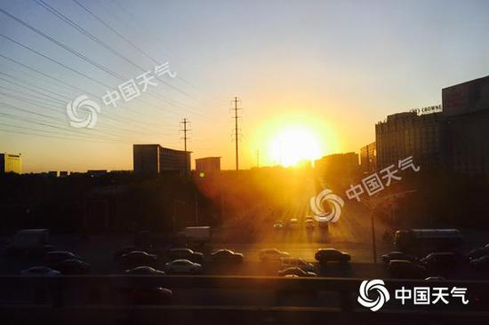 今天早晨，北京顺义区天气晴好。（图/关禺）