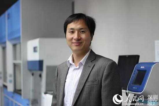 贺建奎。贺建奎实验室供图 图片来自人民网深圳频道