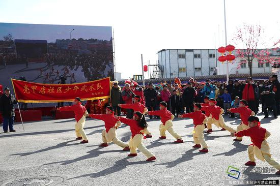  图为少年武术队表演（图片来源：tuku.qianlong.com）。千龙网记者 万小军摄